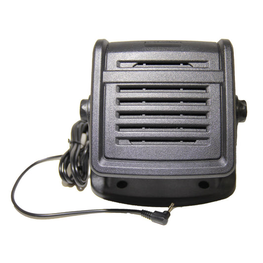 Heavy-Duty 20W Amplified External Speaker - 180 Degrees Swivel Base Works CB and MXT Radios 8-OHM Sound System 3.5mm Audio Plug - Waterproof