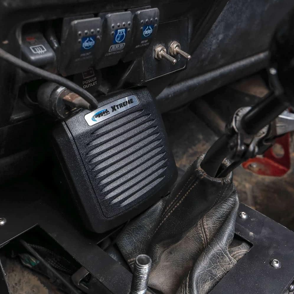 All-Terrain Waterproof External Speaker for Two-Way Mobile Radios: 15W Amplified Speaker for UTVs, Chase Trucks & Base Stations