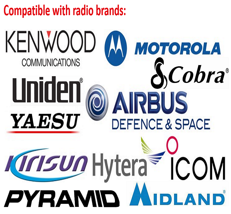 Compact Amplified Speaker for CB Mobile Radio with Built-In Amplifier and Volume Control Knob