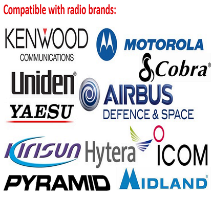 Compact Amplified Speaker for CB Mobile Radio with Built-In Amplifier and Volume Control Knob
