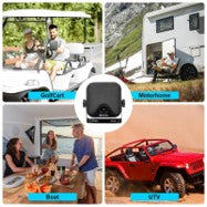 4" Bluetooth Marine Speakers 100 Watts 2-Way, crystal-clear sound for boats, RVs, golf carts